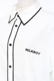 画像4: MILKBOY / LOGO BERET F ホワイト×ブラック Y-25-12-27-041-MB-BL-SZ-ZY (4)