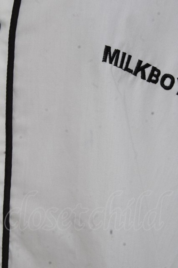 画像5: MILKBOY / LOGO BERET F ホワイト×ブラック Y-25-12-27-041-MB-BL-SZ-ZY (5)