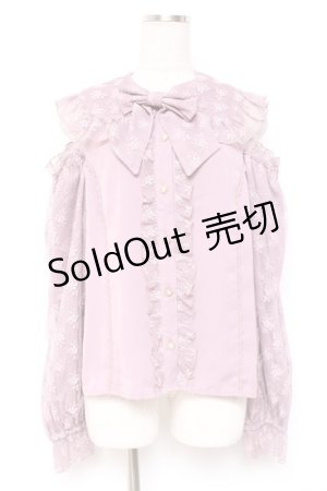 画像: axes femme Kawaii / ブルーミングレースブラウス M ピンク Y-25-12-27-043-AX-BL-SZ-ZI