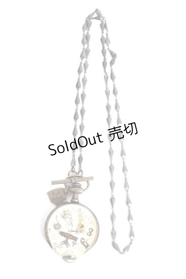 画像2: Q-pot. / アリスのメルティポケットウォッチネックレス  ブラウン Y-25-12-27-001-QP-AC-SZ-ZY (2)