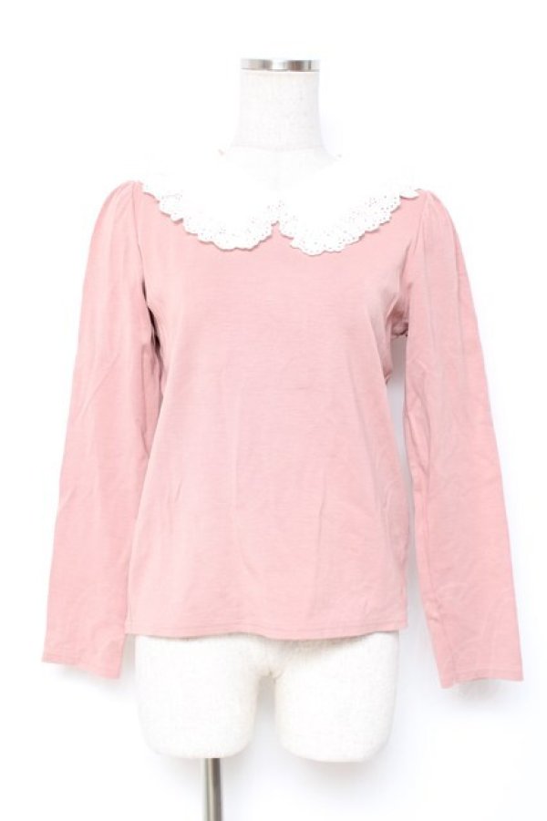 画像1: Franche Lippee / コスメティックプルオーバー M ピンク Y-25-12-27-053-LO-TO-SZ-ZY (1)