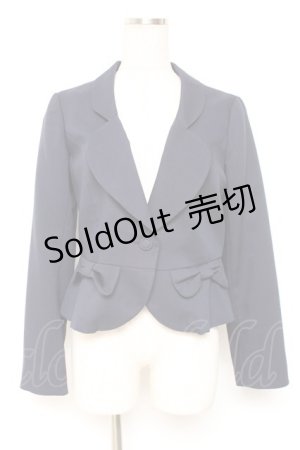 画像: Secret Honey / リボンジャケット 2 紺 Y-25-12-27-055-CA-JA-SZ-ZY