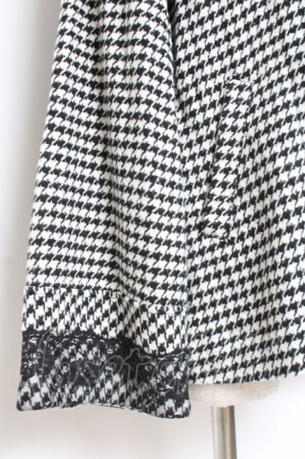 画像4: axes femme / ベロアリボン付ショートコート M 黒 Y-25-12-27-060-AX-CO-SZ-ZY (4)