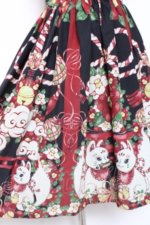 画像5: Royal Princess Alice / お狐様ドレス/絢爛白狐(たまコラボレーション)  黒 Y-25-12-27-061-LO-OP-SZ-ZY (5)