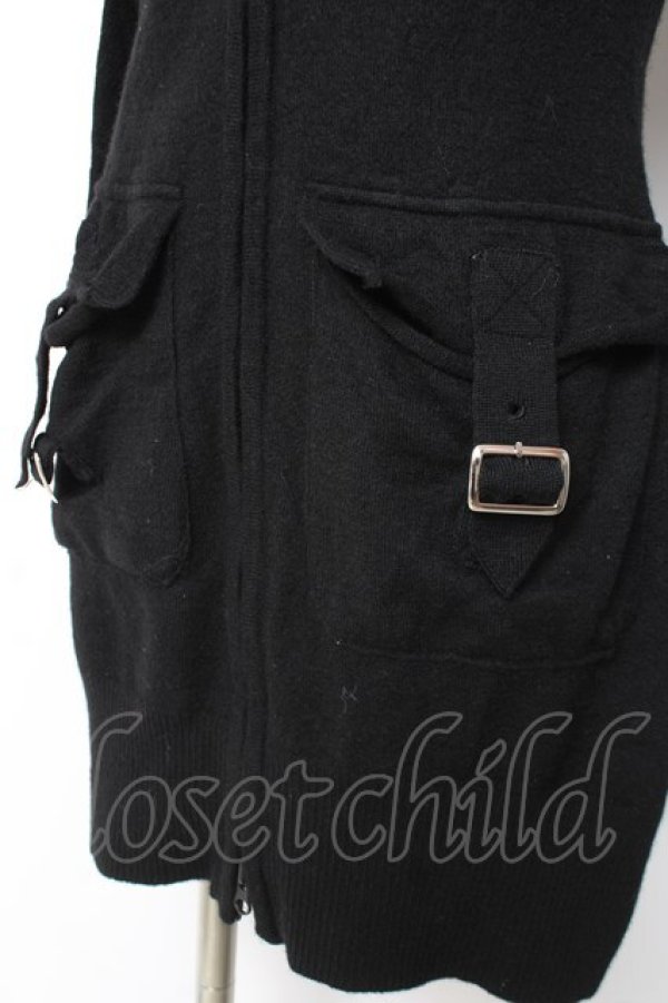 画像5: MA / キャッスル刺繍ニット  黒 Y-25-12-27-065-PU-TO-SZ-ZY (5)