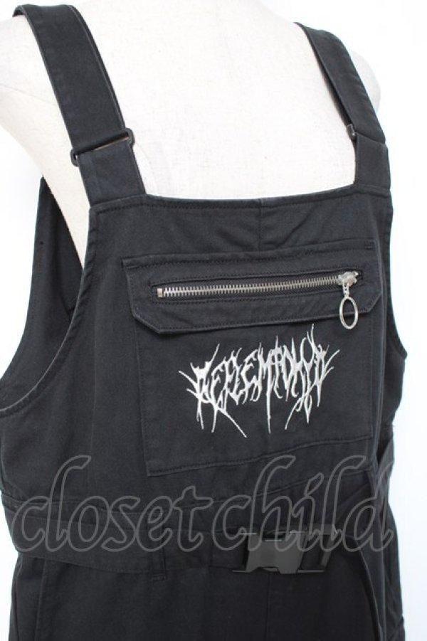 画像4: REFLEM / 2WAYカーゴオーバーオール F ブラック Y-25-12-27-066-PU-OP-SZ-ZY (4)