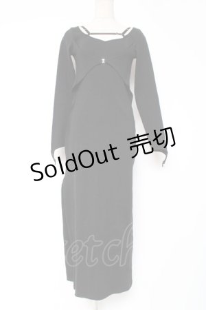 画像: Melt the lady / ストラップタイトワンピース F ブラック Y-25-12-27-068-PU-OP-SZ-ZY