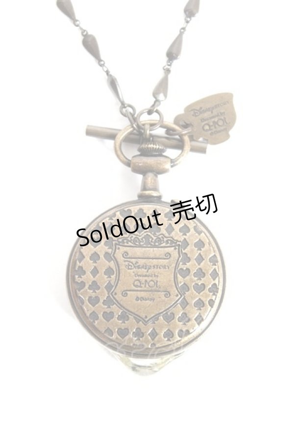 画像3: Q-pot. / アリスのメルティポケットウォッチネックレス  ブラウン Y-25-12-27-001-QP-AC-SZ-ZY (3)