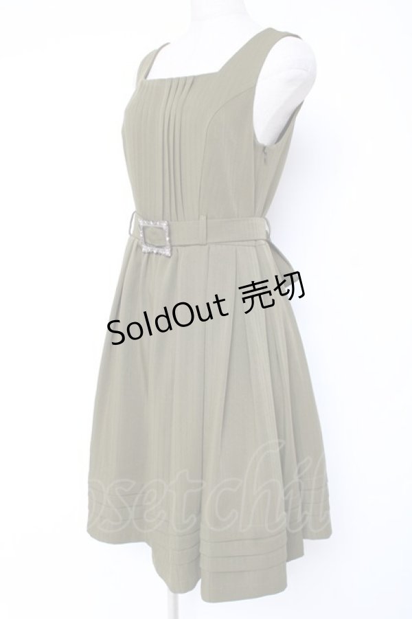 画像2: LIEF / セレナスクールバイアスタックジャンパースカート  カーキ Y-25-12-27-073-LO-OP-SZ-ZI (2)