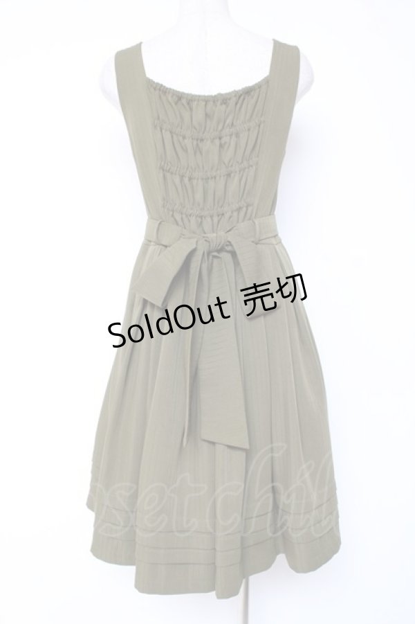 画像3: LIEF / セレナスクールバイアスタックジャンパースカート  カーキ Y-25-12-27-073-LO-OP-SZ-ZI (3)