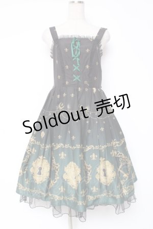 画像: axes femme Kawaii / 鍵柄ジャンスカ  グリーン Y-25-12-27-074-AX-OP-SZ-ZI