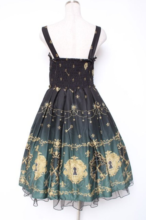 画像3: axes femme kawaii / 鍵柄ジャンスカ  グリーン Y-25-12-27-074-AX-OP-SZ-ZY (3)