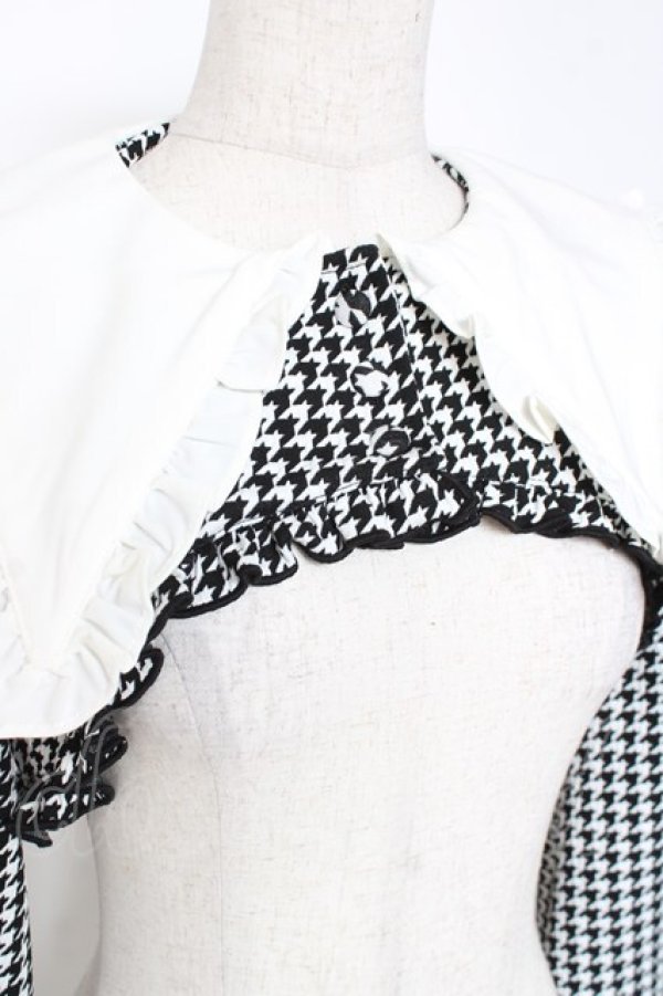 画像5: Ank Rouge / Be mqin Big衿ショートトップス M 黒×白 Y-25-12-27-077-CA-BL-SZ-ZY (5)