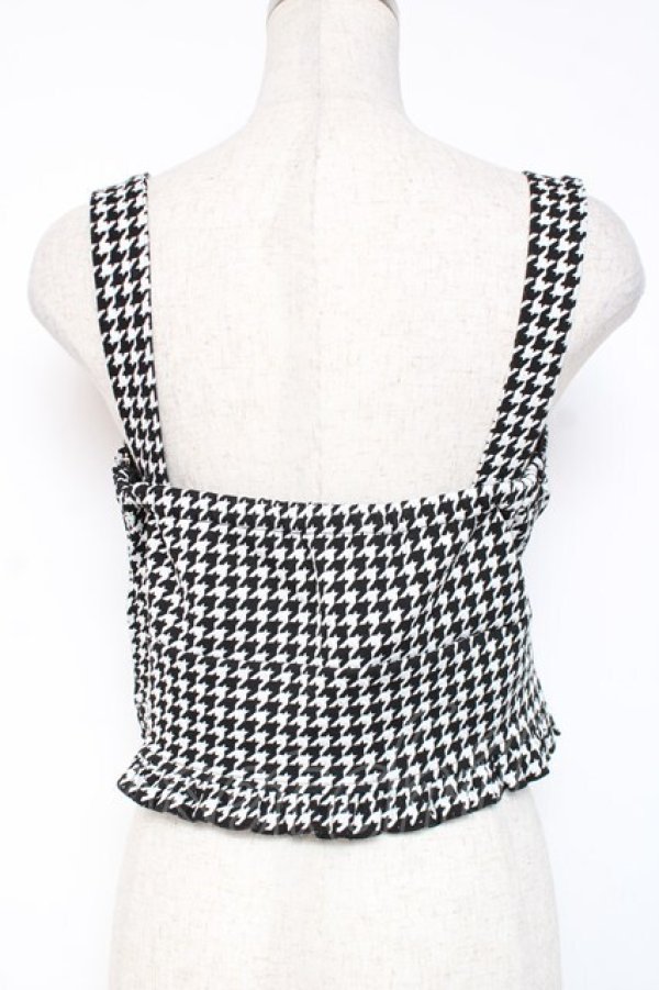 画像3: Ank Rouge / Be mqin フリルビスチェ M 黒×白 Y-25-12-27-078-CA-TO-SZ-ZY (3)