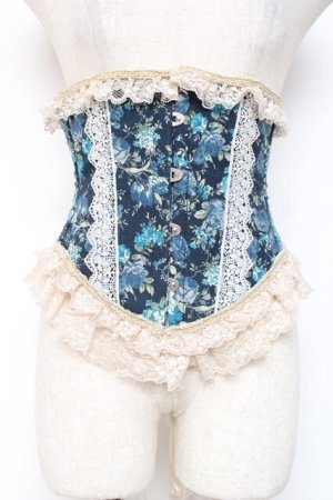 画像: PrivateSquare. / アデラスショートコルセット  ネイビー Y-25-12-27-083-LO-ZA-SZ-ZY