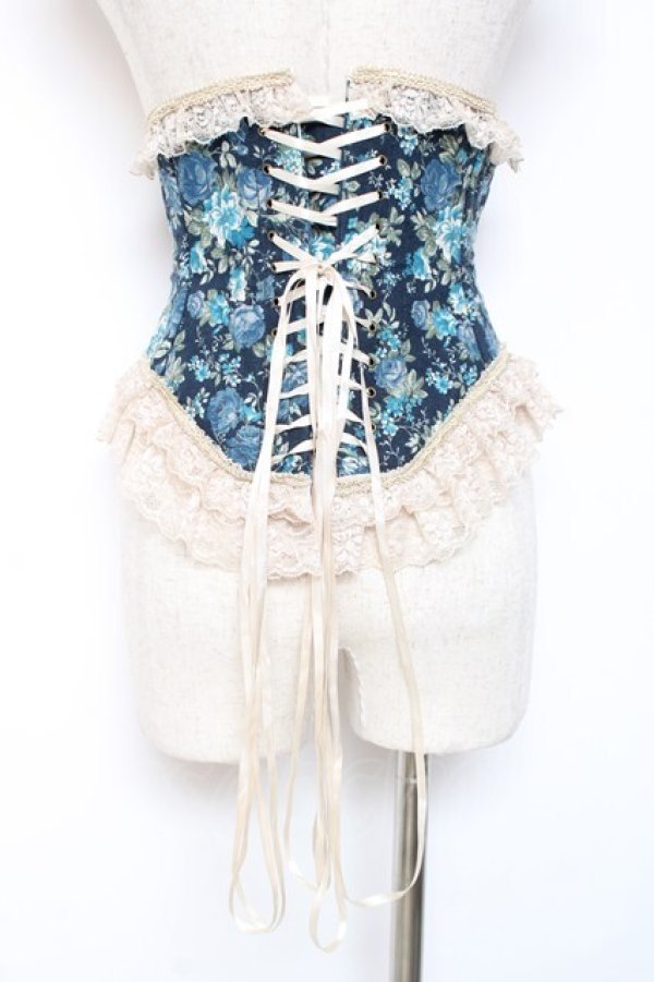 画像3: PrivateSquare. / アデラスショートコルセット  ネイビー Y-25-12-27-083-LO-ZA-SZ-ZY (3)