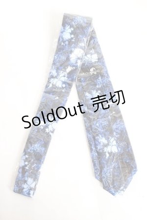 画像: NieR Clothing / 柄ネクタイ  青 Y-25-12-27-012-PU-ZA-SZ-ZY
