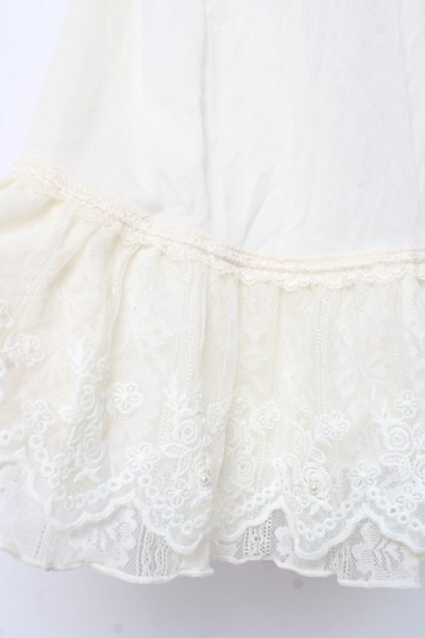 画像3: axes femme / レース重ねペチスカート M 生成り Y-25-12-27-095-AX-SK-SZ-ZY (3)