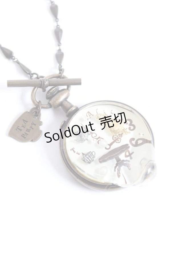 画像4: Q-pot. / アリスのメルティポケットウォッチネックレス  ブラウン Y-25-12-27-001-QP-AC-SZ-ZY (4)