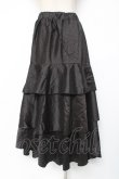 画像2: axes femme / 幾何学JQ柄ティアードスカート M 黒 Y-25-12-27-099-AX-SK-SZ-ZY (2)