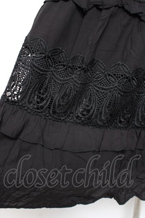 画像3: axes femme NOSTALGIE / コットンティアードスカート M 黒 Y-25-12-27-101-AX-SK-SZ-ZY (3)