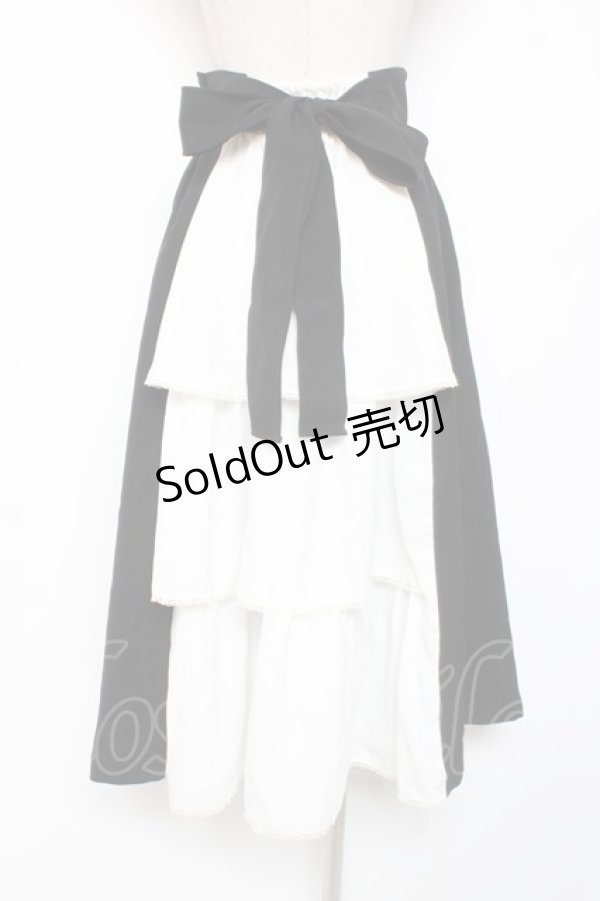 画像3: MIHO MATSUDA / スカート・ヴィフィール  ブラック×ホワイト Y-25-12-27-102-GO-SK-SZ-ZY (3)