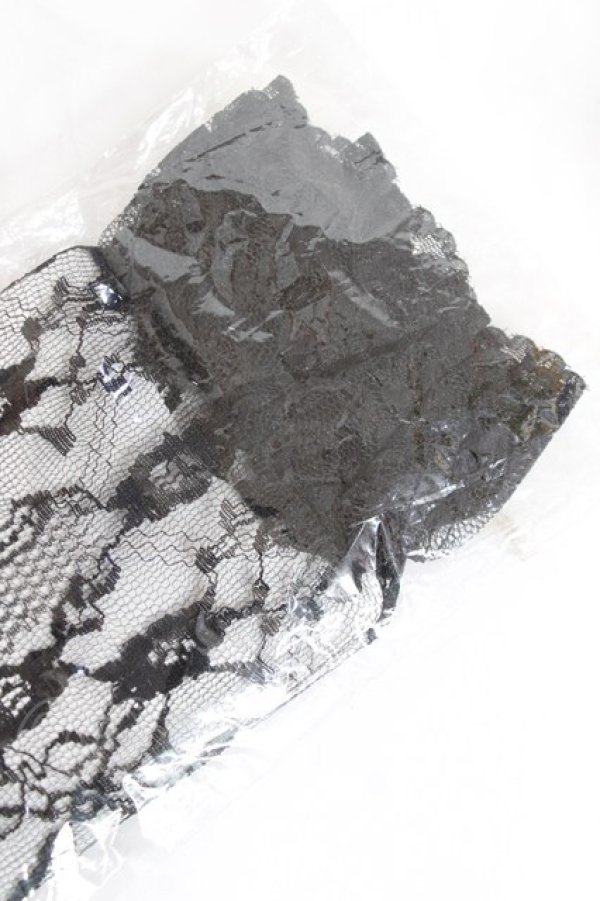 画像3: metamorphose / レース手袋・ミドル（レース付）  黒 Y-25-12-27-013-ME-ZA-SZ-ZY (3)