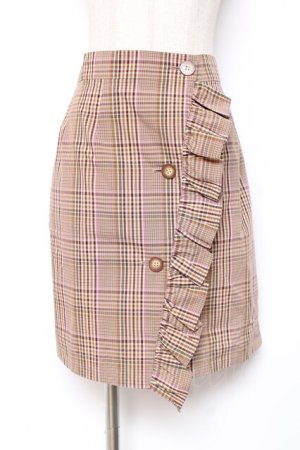 画像: MILK / ラップミニスカート  ブラウン Y-25-12-27-103-ML-SK-SZ-ZI