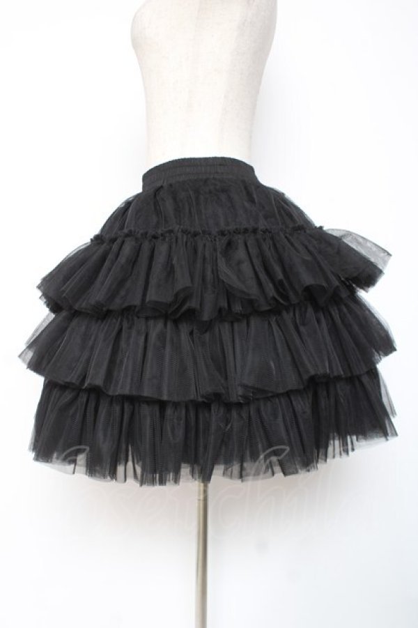 画像2: AND ROMEO / 超ボリュームパニエ  黒 Y-25-12-27-105-LO-SK-SZ-ZY (2)