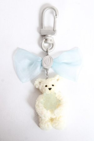 画像: Q-pot. / ポーラーベアのホワイトチョコレートクッキーバッグチャーム  ホワイト Y-25-12-27-002-QP-AC-SZ-ZY