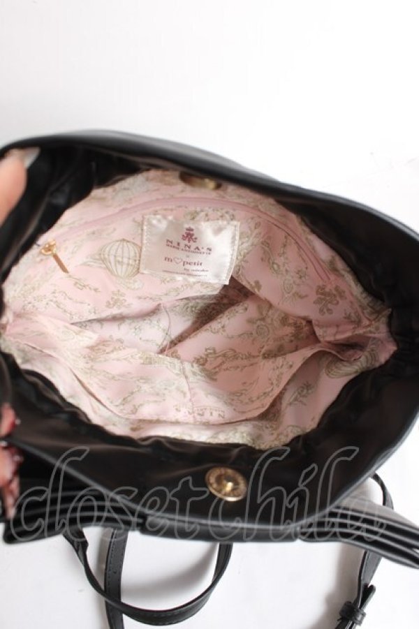 画像4: m petit by misako / NINA'S バッグ  黒 Y-25-12-27-019-LO-BG-SZ-ZY (4)