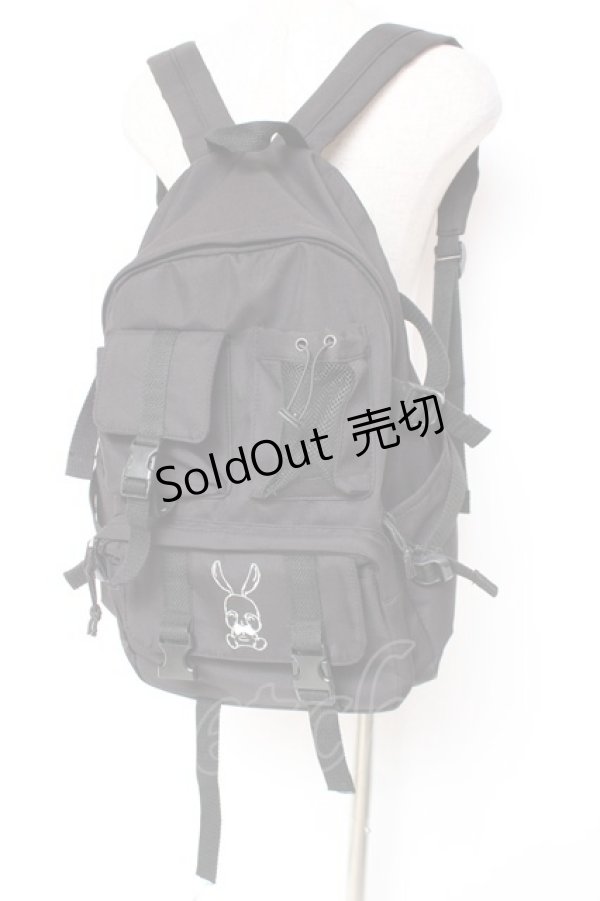 画像1: NieR CLOTHING / プリントリュックサック  黒 Y-25-12-27-024-PU-BG-SZ-ZY (1)