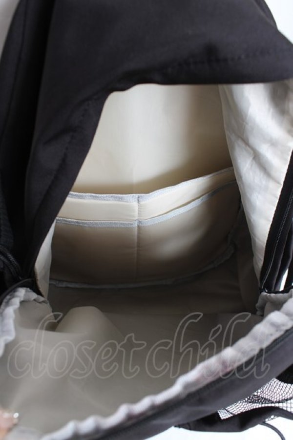 画像5: NieR Clothing / プリントリュックサック  黒 Y-25-12-27-024-PU-BG-SZ-ZY (5)