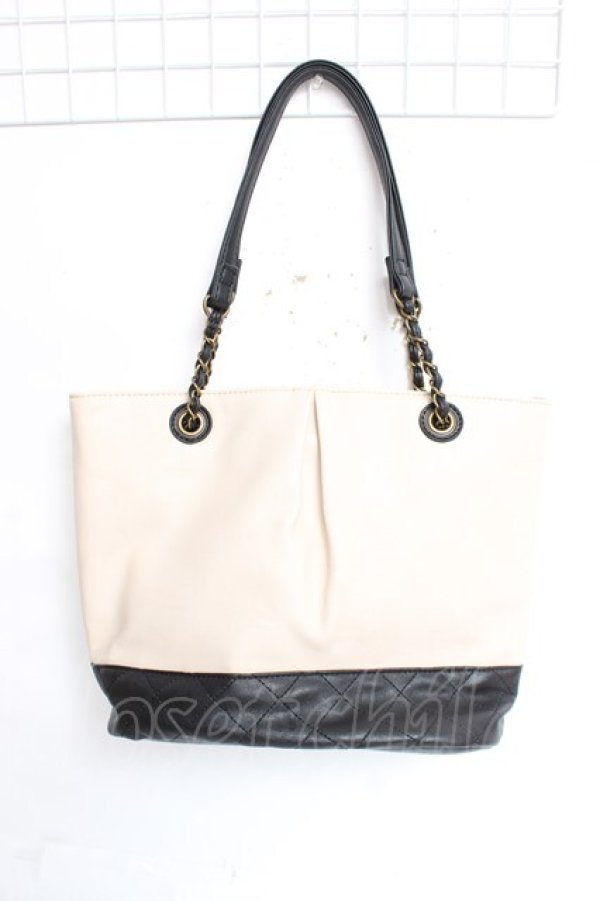 画像2: axes femme / リボン使いトート  キナリ Y-25-12-27-026-AX-BG-SZ-ZY (2)