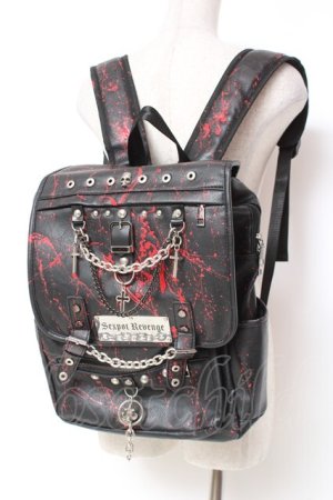 画像: SEX POT ReVeNGe / カスタムリュック  黒×赤 Y-25-12-27-027-SP-BG-SZ-ZY
