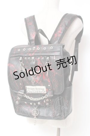 画像: SEX POT ReVeNGe / カスタムリュック  黒×赤 Y-25-12-27-027-SP-BG-SZ-ZY