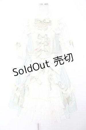 画像: BABY, THE STARS SHINE BRIGHT / Lumiere eclatanteリボンリボンワンピース  ミント Y-25-12-28-014-BA-OP-SA-ZS