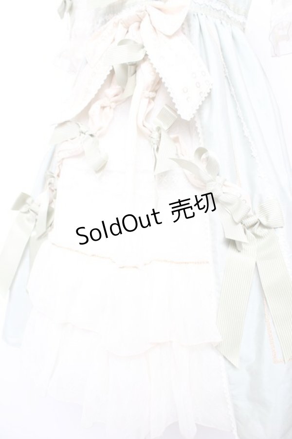 画像4: BABY, THE STARS SHINE BRIGHT / Lumiere eclatanteリボンリボンワンピース  ミント Y-25-12-28-014-BA-OP-SA-ZS (4)