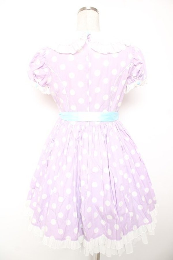 画像2: Angelic Pretty / French Dot Dreamワンピース  ラベンダー Y-25-12-28-015-AP-OP-HR-ZY (2)