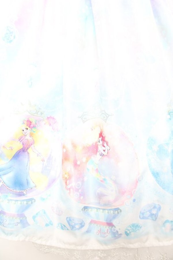 画像4: Angelic Pretty / Fairy Seasonディズニープリンセスジャンパースカート  ピンクＸ青 Y-25-12-28-016-AP-OP-SA-ZY (4)