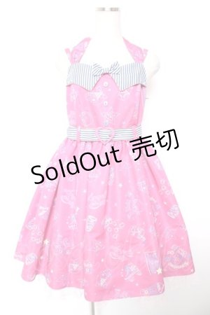 画像: Angelic Pretty / Neon Star Diner SpecialジャンパースカートSet  ダークピンク Y-25-12-28-003-AP-OP-SZ-ZY