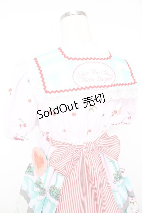 画像5: BABY, THE STARS SHINE BRIGHT / Kitten’s Sweet Cherries Cafe Diner柄ワンピース  ピンク Y-25-12-28-018-BA-OP-AS-ZY (5)