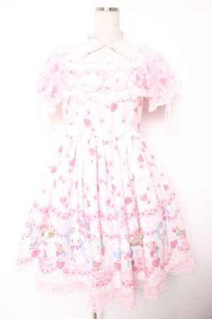 画像: Angelic Pretty / Ohanami Bunnyワンピース  ピンク Y-25-12-28-019-AP-OP-SZ-ZY