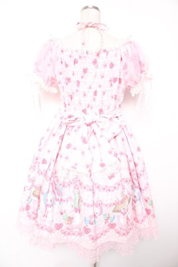 画像2: Angelic Pretty / Ohanami Bunnyワンピース  ピンク Y-25-12-28-019-AP-OP-SZ-ZY (2)