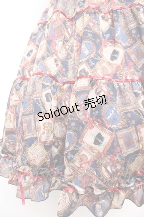 画像4: ALICE and the PIRATES / Memory frame of royal crown柄ワンピース  紺 Y-25-12-28-020-PA-OP-SZ-ZY (4)