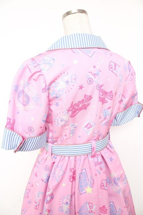 画像5: Angelic Pretty / Neon Star Dinerワンピース  ピンク Y-25-12-28-027-AP-OP-HR-ZY (5)