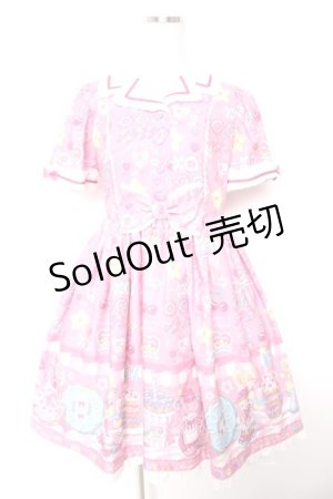 画像: Angelic Pretty / Toy's Donut Dinerワンピース  ピンク Y-25-12-28-029-AP-OP-SZ-ZY