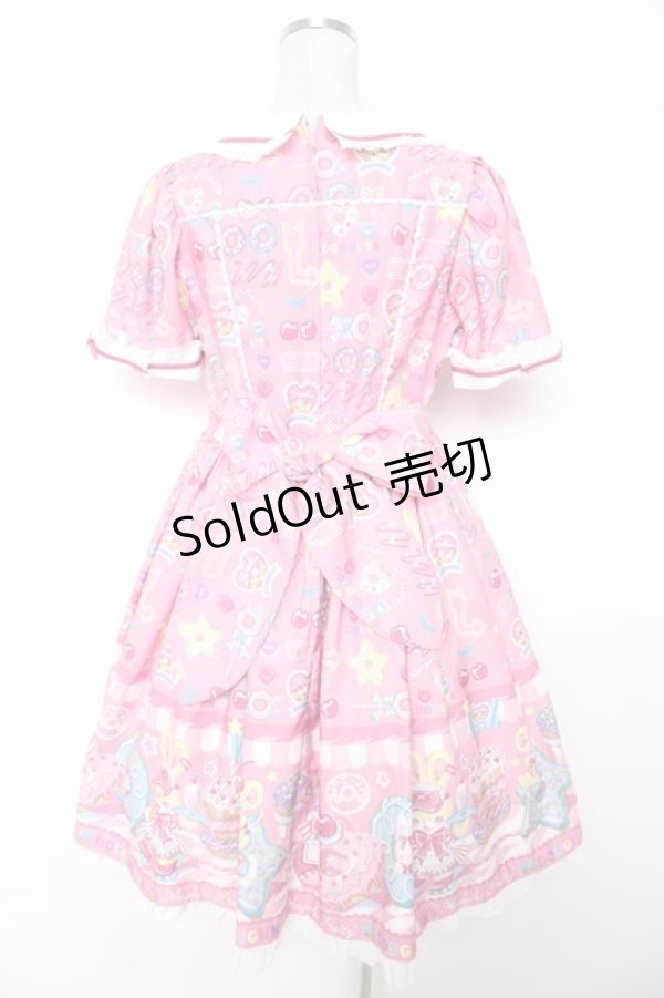 画像2: Angelic Pretty / Toy's Donut Dinerワンピース  ピンク Y-25-12-28-029-AP-OP-SZ-ZY (2)
