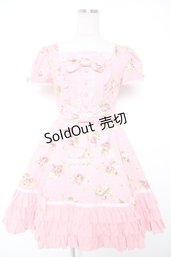 画像1: Angelic Pretty / ローズアフタヌーンワンピース  ピンク Y-25-12-28-030-AP-OP-SZ-ZY (1)