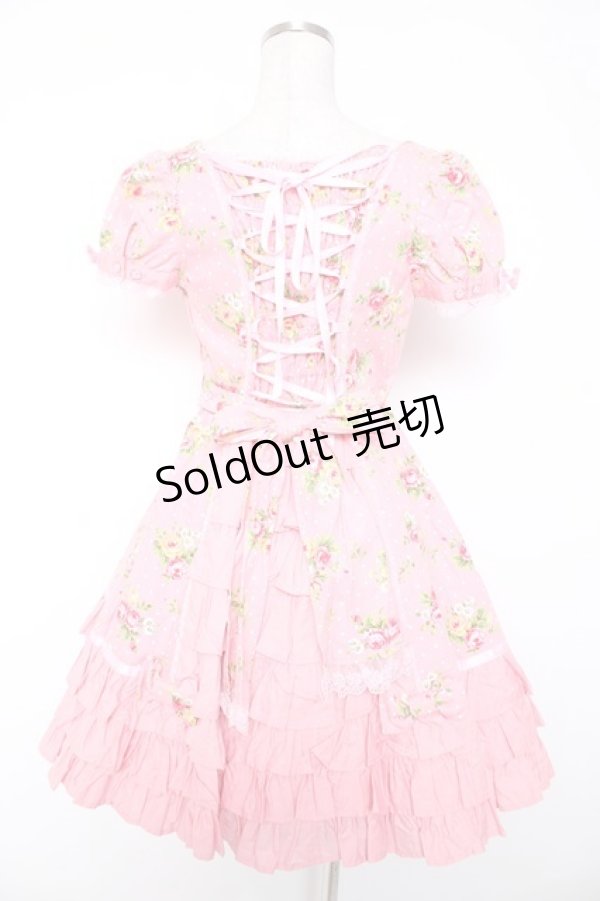 画像2: Angelic Pretty / ローズアフタヌーンワンピース  ピンク Y-25-12-28-030-AP-OP-SZ-ZY (2)